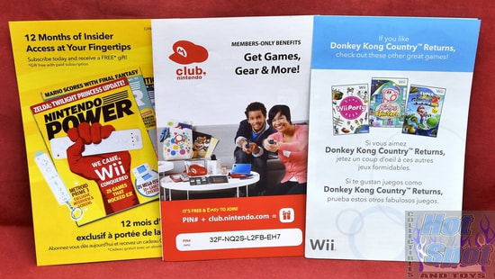 Wii Club Nintendo Power Inserts Lot C/HW-RVL-USZ