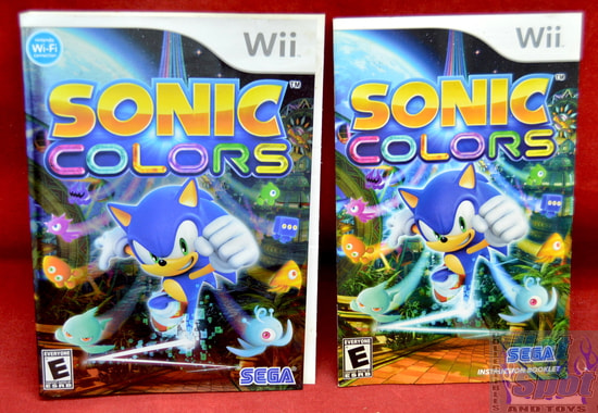 Sonic Colors Slip Cover & Instruction Booklet