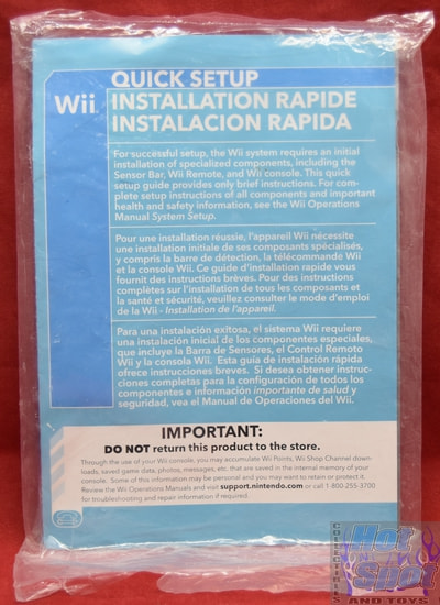 Wii Console Quick Setup w/ Safety Information