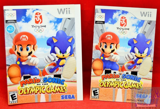 Mario and Sonic at the Olympic Games Instructions Booklet and Slip Cover