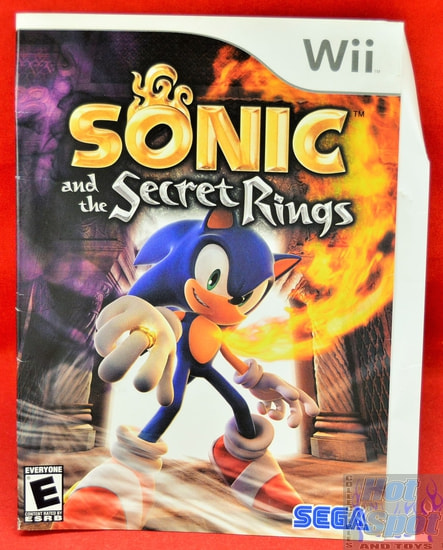 Sonic and the Secret Rings SLIP COVER ONLY