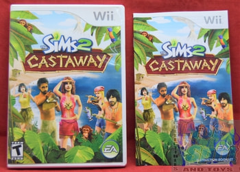 Sims 2 Castaway Case, Slip Cover and Booklet
