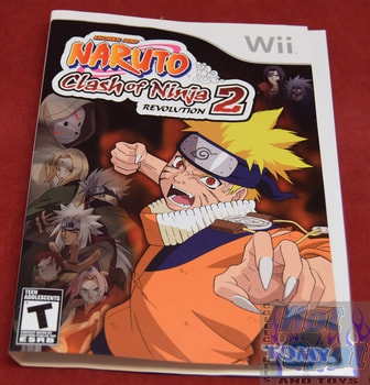 Naruto Clash of Ninja 2 Wii Covers, Cases, and Booklets