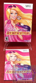 Barbie Jet, Set & Style Original Slip Cover & Booklet