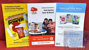 Wii Club Nintendo Power Inserts Lot C/HW-RVL-USZ