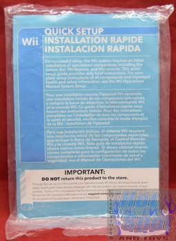 Wii Console Quick Setup w/ Safety Information