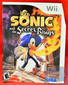 Sonic and the Secret Rings SLIP COVER ONLY