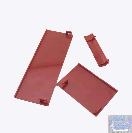 3 Piece Port Dust Cover Replacement Set - Red