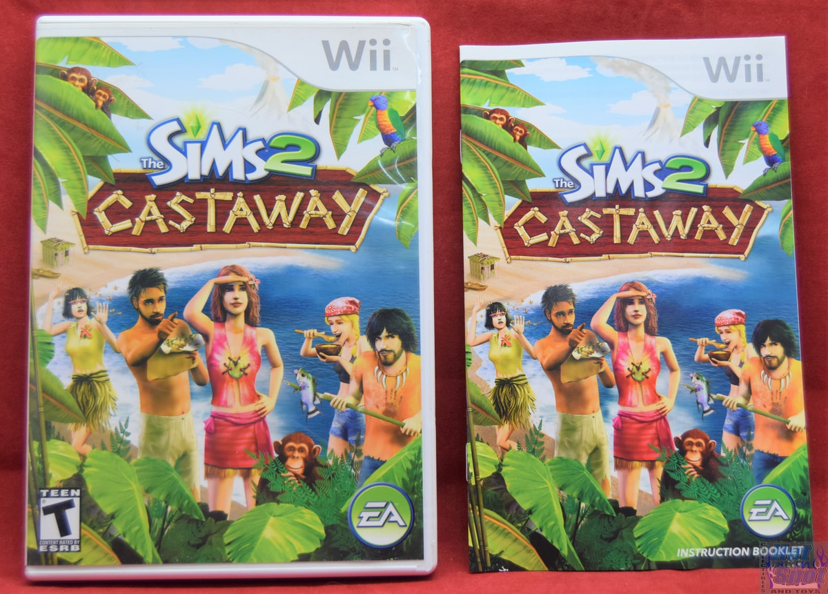 Sims 2 Castaway PS2 Sony PlayStation 2 Instruction Manual Only