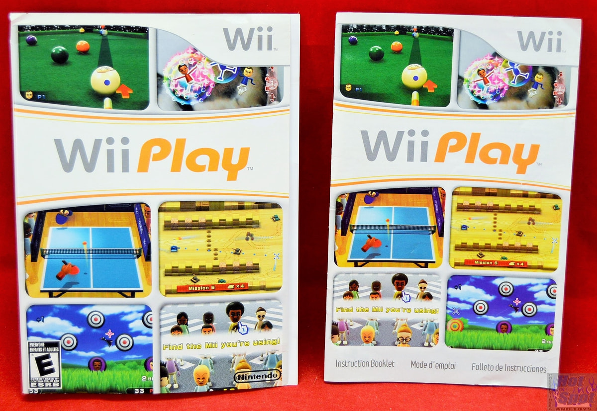 berekenen uniek navigatie Hot Spot Collectibles and Toys - Wii Play Instructions Booklet and Slip  Cover