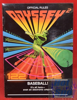 Odyssey2 Baseball Booklet