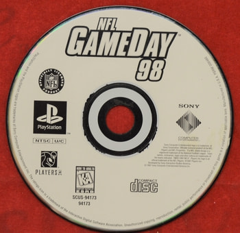 NFL Game Day 98 Disc Only