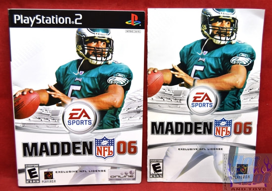 Madden NFL 06 Slip Cover & Booklet