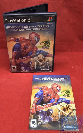 Spider Man Friend or Foe PS2 Covers, Cases, and Booklets
