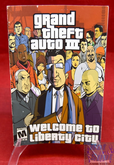 Grand Theft Auto III Welcome to Liberty City Instruction Booklet w/ Poster