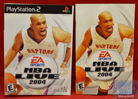 NBA Live 2004 Instructions Booklet and Slip Cover