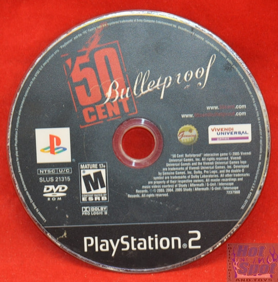 50 Cent Bulletproof Game DISC ONLY PS2