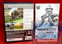 Madden NFL 09 Original Case & Instruction Booklet
