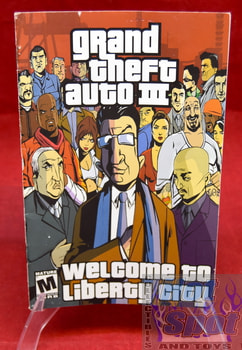 Grand Theft Auto III Welcome to Liberty City Instruction Booklet w/ Poster