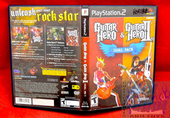 Guitar Hero & Guitar Hero II Dual Pack Case, Booklet, & Notepad