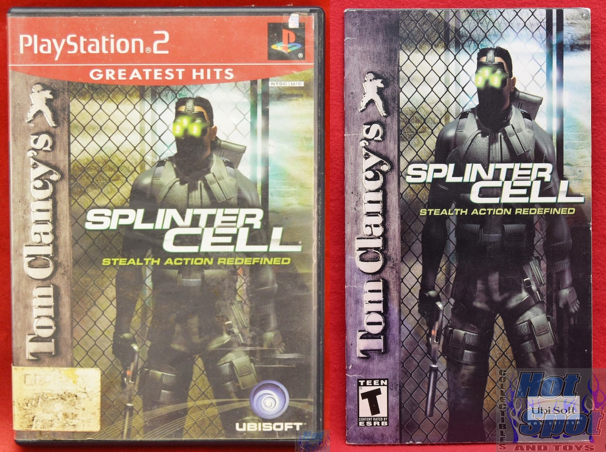 Playstation 2 PS2 Tom Clancy's Splinter Cell Video Game Complete with Manual