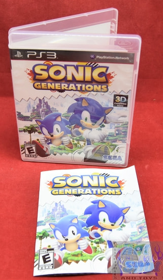 Sonic Generations PS3 Covers, Cases, and Booklets