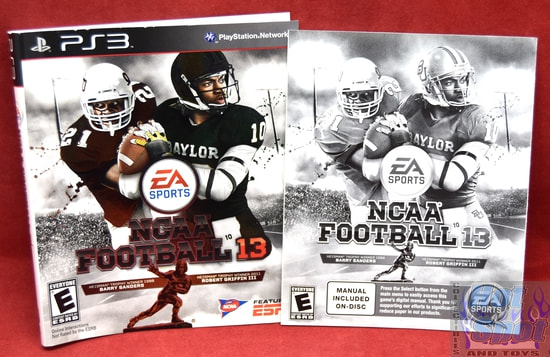 NCAA Football 13 Slipcover, Booklets & Inserts