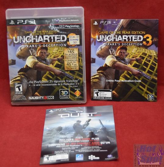 Uncharted 3 Drake's Deception Case, Insert & Booklet