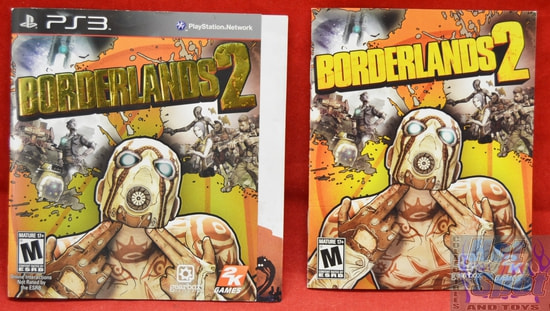 Boarderlands 2 BOOKLET AND SLIP COVER ONLY