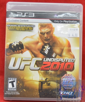UFC Undisputed 2010 Game PS3