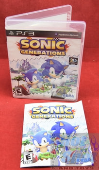 Sonic Generations PS3 Covers, Cases, and Booklets