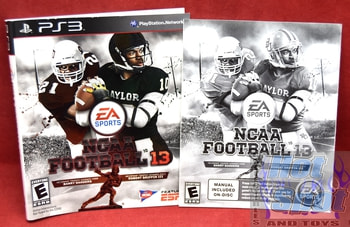 NCAA Football 13 Slipcover, Booklets & Inserts