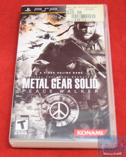 Metal Gear Solid Peace Walker PSP Covers, Cases, and Booklets