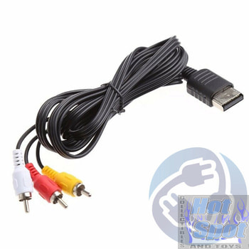 AV Video Audio Composite RCA Cable Cord for Sega Dreamcast Console A/V