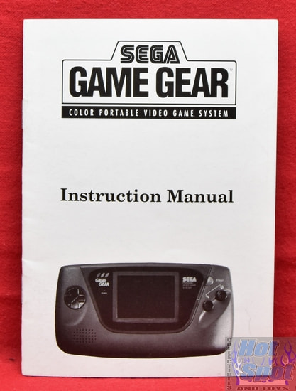 SEGA Game Gear Console System Instruction Manual Booklet