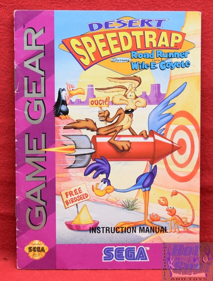 Desert Speedtrap starring Road Runner & Wile E. Coyote Instruction Manual Booklet