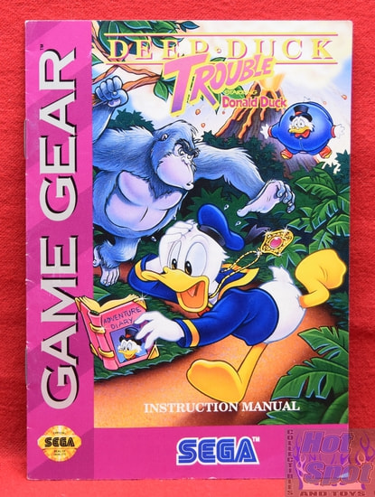 Deep Duck Trouble starring Donald Duck Instruction Manual Booklet