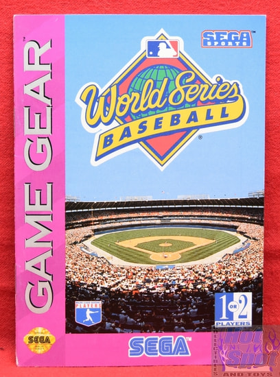World Series Baseball Instruction Manual Booklet