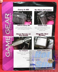 SEGA Game Gear PowerBack Insert Ad