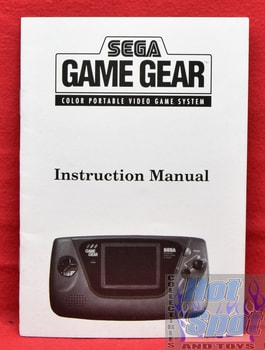 SEGA Game Gear Console System Instruction Manual Booklet