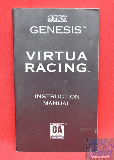 Virtua Racing Instruction Manual