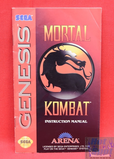 Mortal Kombat Instruction Manual