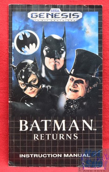 Batman Returns Instruction Manual Only