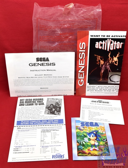 Genesis Console Model 2 Instruction Manuals Variant Inserts Packet - 1994