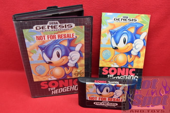 Sonic The Hedgehog "Not For Resale" Version CIB