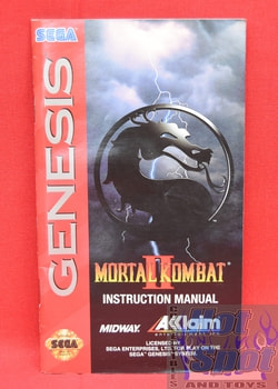 Mortal Kombat II 2 Instruction Manual