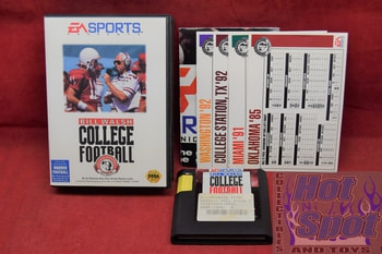 Bill Walsh College Football (Game, Case, Manual and Team Cards)