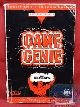 Game Genie Programming Manual & Codebook Sega Genesis