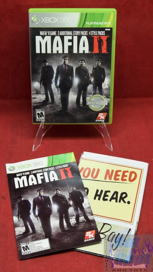 Mafia II Platinum Hits Original Case, Booklet & Poster