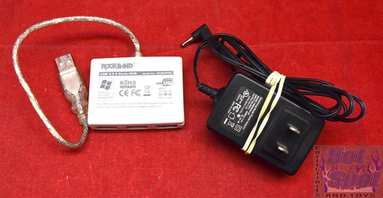 Rock Band USB 2.0 4 Port Hub & AC Adapter